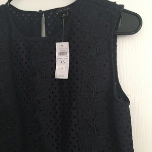 NWT navy lace tank
